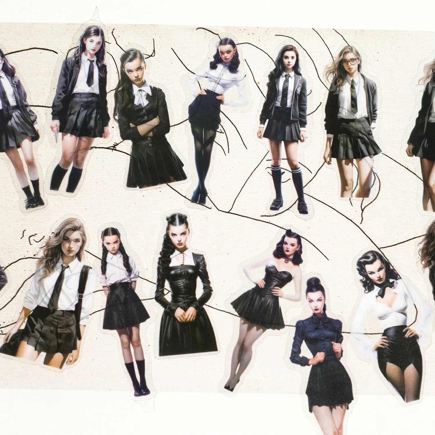 30pcs/1lot Kawaii Stationery Stickers Lifestyle Magazine Junk Journaling Decorative Mobile Scrapbooking for stickers Scrapbook