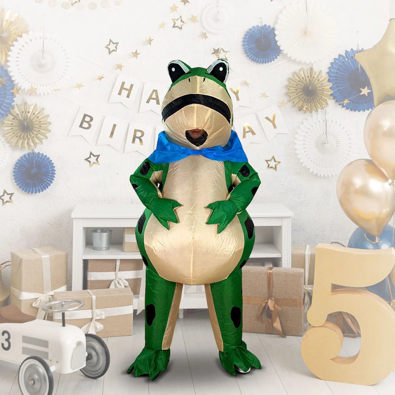 Adult Inflatable Frog Jumpsuit Costume, Funny Blow-Up Outfit For Halloween Parties, Themed Events And Cosplay, Guaranteed To Get