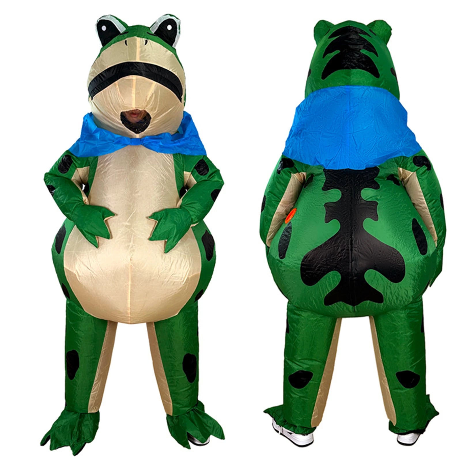 Adult Inflatable Frog Jumpsuit Costume, Funny Blow-Up Outfit For Halloween Parties, Themed Events And Cosplay, Guaranteed To Get