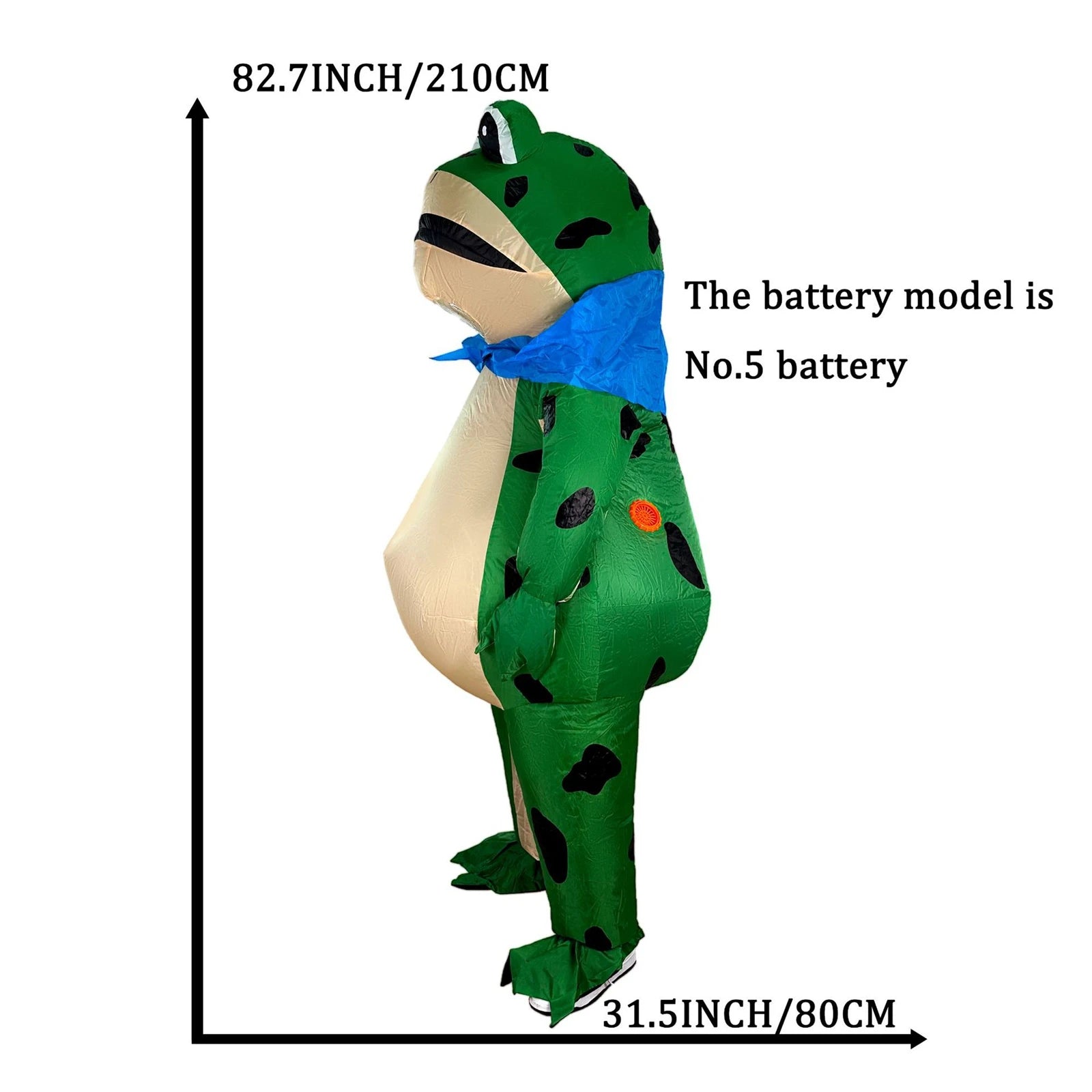 Adult Inflatable Frog Jumpsuit Costume, Funny Blow-Up Outfit For Halloween Parties, Themed Events And Cosplay, Guaranteed To Get